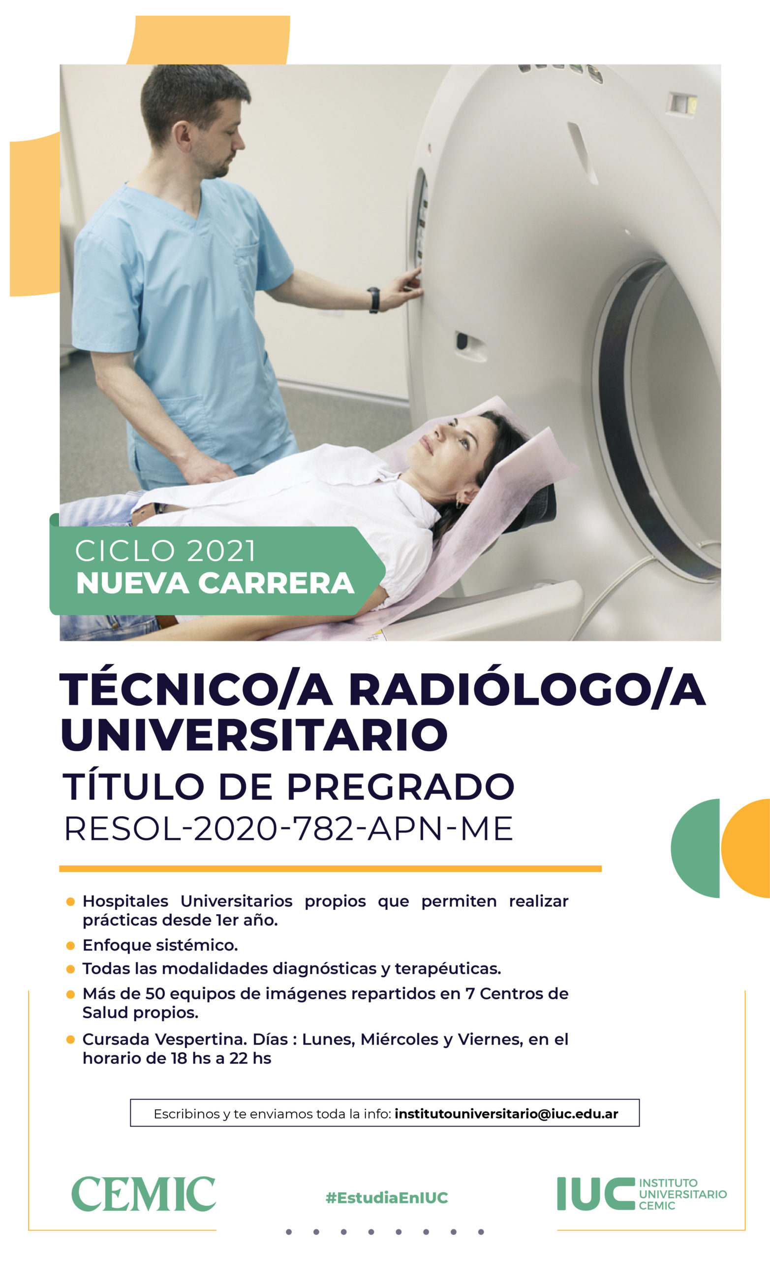 El Instituto Universitario CEMIC lanza una nueva Tecnicatura en Radiología  - AFACIMERA